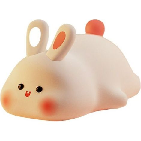 Veilleuse lapin de dessin animé adorable - Lampe d'ambiance tactile pour un éclairage de chevet créatif et mignon (1/5)