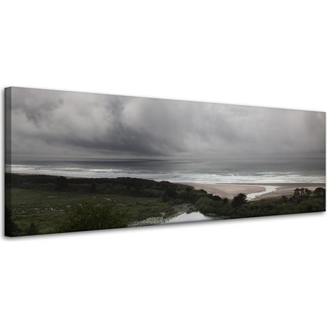 Stampa su tela Natura Bocca al Mare 120x40 cm