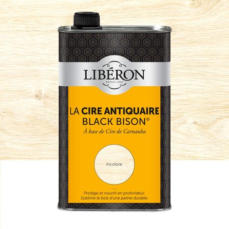 Cera Black Bison 0.5l Incolora - Liberon