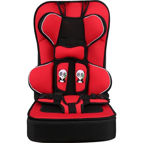 Siège d'auto à dossier haut de dos en polyéthylène portable bébé convertible bébé pour bébé rouge