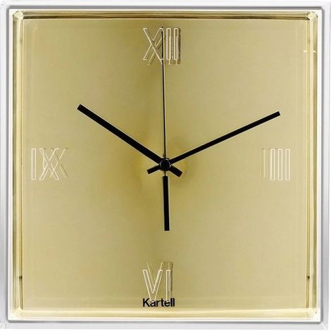 Orologio da parete Tic&Tac con numeri romani Oro Kartell 01910GG (1/2)