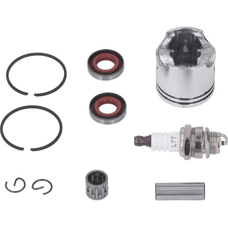 Kit piston tronçonneuse Stihl FS120 FS 120W, pièce moteur carburateur, réparation débroussailleuse, cylindre et segment, achat direct. (1/5)