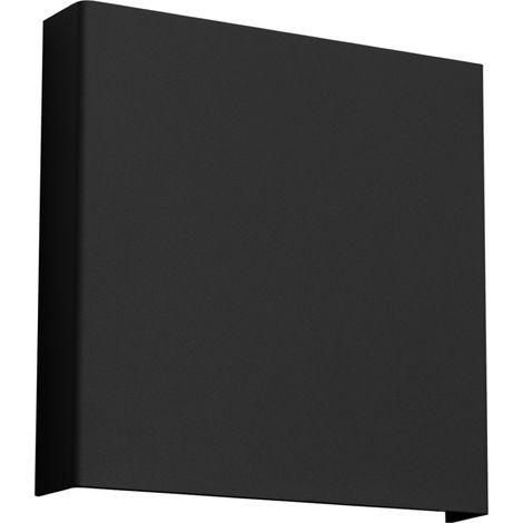 Applique VANTA nero 15x15x2.4cm Acciaio Sollux (1/5)