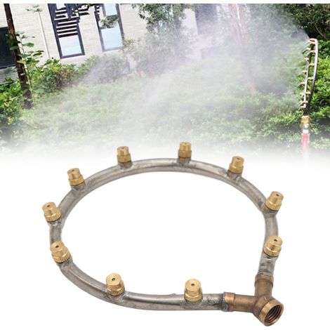 Mehrkopf-Herzzerstäuber-Ringsprühgerät, G3/8-Innengewinde für Landwirtschaft, Luftbefeuchter und Staubbekämpfung im Garten, 10 herzförmige Düsen (1/5)