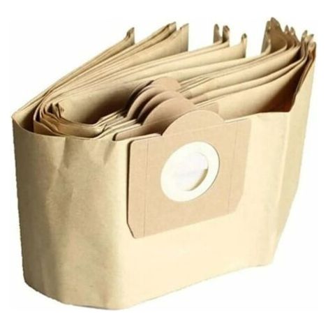 Sac Aspirateur Karcher WD3, Lot de 5 Sacs droits Aspirateur pour Karcher WD3, WD 3 Premium, WD3200, WD3500P, A2204, A2204, A2534, SE4001 (1/5)