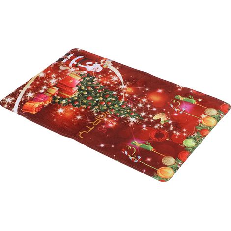 Tapis de sol antidérapant à motif de Noël pour la maison, le bureau, la salle de bain et la cuisine. (1/5)