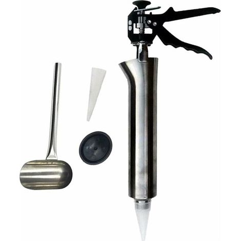 Kaelt - Applicateur Manuel de Joint Mortier, Pistolet à Calfeutrer de Mortier de Pointage avec Buses Remplaçables Machine de Jointoiement de Ciment (Pour fente) (1/4)