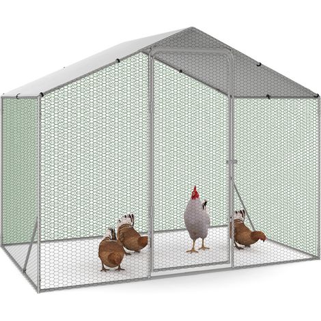 Recinzione per pollaio 3 m² rete metallica 2,20x1,4 M acciaio zincato