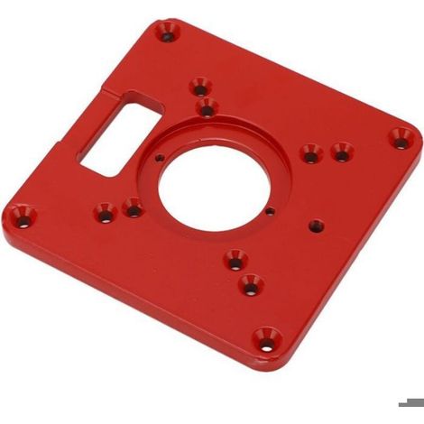 Plaque D'insertion Pour Table De Toupie - Alliage D'aluminium - Pour Travail Du Bois - 1 Pièce (1/5)