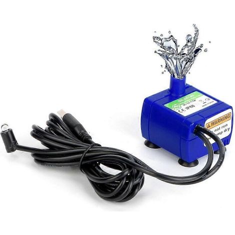 Submersible water pump for pet fountains with 1.8m power cable, replacement pump for pet fountains (1/5)