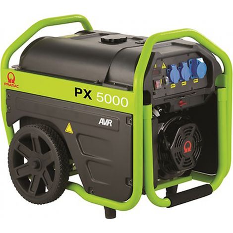 Pramac – Groupe électrogène 3,5 kW essence 230 V – Démarrage manuel – Autonomie 14h – Capacité réservoir 27L – Pour chantiers humides (1/3)