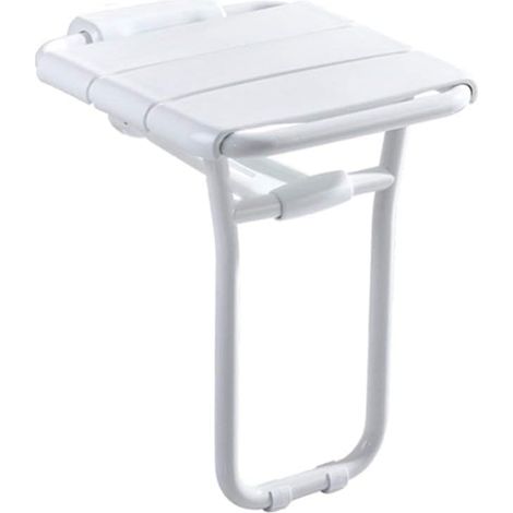 Tabouret de douche pliable – Siège de douche mural pliable pour personnes âgées et handicapées, design antidérapant avec pieds de soutien (1/5)