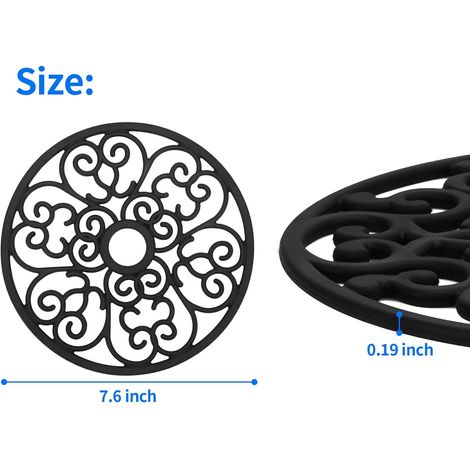 dessous de plat en silicone lot de 3 antidérapant antidérapants (1/4)