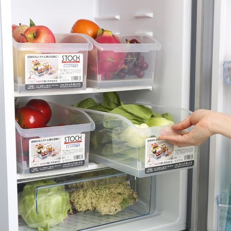 Panier De Rangement Pour Frigo - Boîte De Stockage Sous Étagère En Plastique Sans BPA - 32 x 18 x 12 cm - Capacité 45 L - 1 Pièce (1/2)