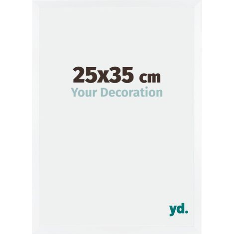 yd. - Cadre photo 25x35 - Blanc Mat - MDF - Catania (1/5)
