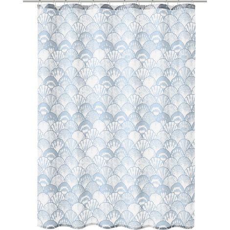 Kleine Wolke Duschvorhang iceblue Concha 180 x 200 cm Duschvorhänge