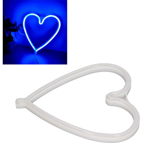 Guirlande lumineuse LED en forme de cœur, néon, pour les demandes en mariage, les fêtes d'anniversaire et autres occasions spéciales. (1/5)