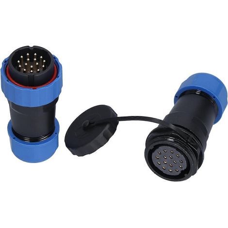 Connecteur aéronautique étanche PA66, résistant à l'oxydation SP28, IP68, 16 broches (1/4)
