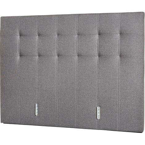 Tête de lit 140x105 cm grise - CONFORTLUXE