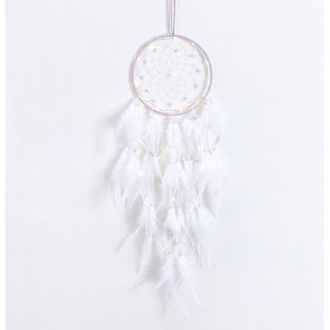 Attrape-rêves blanc, arbre de vie, décoration murale, cristal de roche aux vertus curatives naturelles, attrape-rêves artisanal pour la décoration de chambre, cadeau fait main - RAPANDA (1/4)