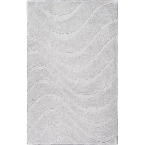 Tapis de bain argenté antidérapant doux et absorbant - 60 x 40 cm (1/5)