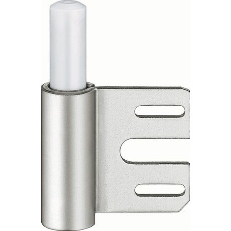 Charnière pour meuble acier nickelé – Partie cadre V 8100 WF – Ø rouleau 15mm – Longueur rouleau 38mm – Sens d'ouverture DIN gauche/droite – Simonswerk