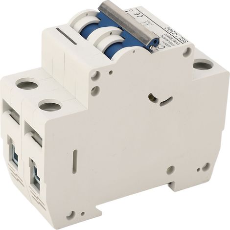 2-poliger Gleichstrom-Leistungsschalter, 16 A Überlastschutz, DIN-Schienenmontage, Miniatur-Leistungsschalter für Photovoltaikanlagen, 500 V DC (1/5)