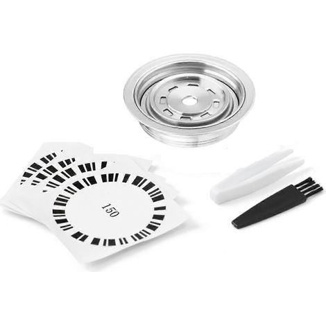 Adaptateur convertisseur en acier inoxydable compatible avec les machines à café Nestlé Nespresso Vertuo pour capsules Nespresso. (1/5)