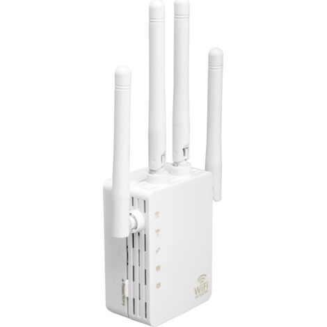Extension WiFi, intensificateur de signal WiFi double bande 5G 1200 Mbps le plus rapide, adapté aux familles, l'extension à distance couvre 8 500 pieds carrés et 40 appareils, répéteurs Internet sans (1/5)