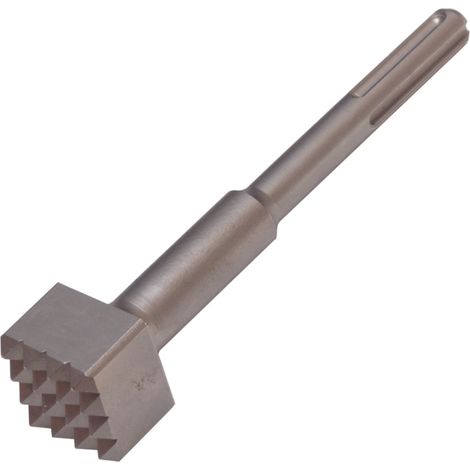 Diamwood – Boucharde 16 dents SDS-Plus 45×45mm L.180mm – Acier monobloc ultra-résistant – Pour béton et pierre – Grattage et nettoyage précis