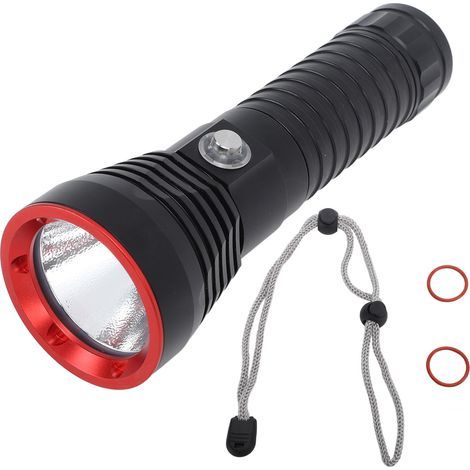 5000k 2000LM IPX8 LED Diving Torch, Professional Waterproof Underwater Flashlight to 100m (1/5)