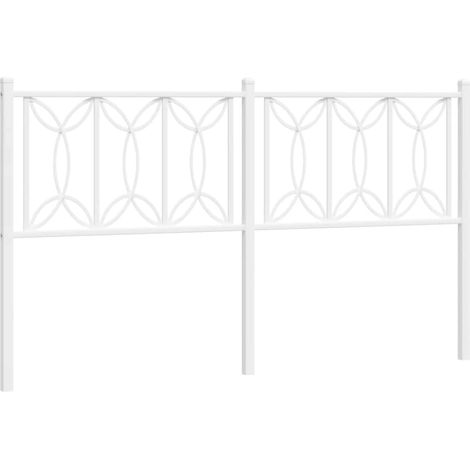 Maison Exclusive - Testiera di Ricambio in Metallo Bianco 160 cm
