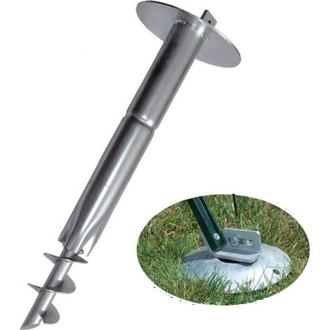 Supporto Zincato per Ancoraggio Saetta per Palo a T (Compreso Adattatore)