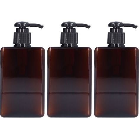 Flacon pompe vide 280ml pour savon liquide - Lot de 3 - Récipient pratique pour voyage (1/5)