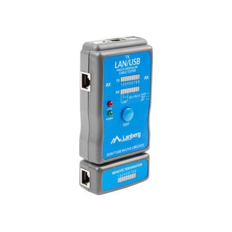 LANBERG Tester RJ-45, RJ-11, USB NT-0403 (1/4)