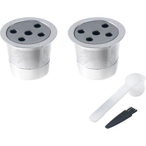 2 packs Filtre café,Acier inoxydable,Réutilisable,5 trous,Compatible machine K (1/5)