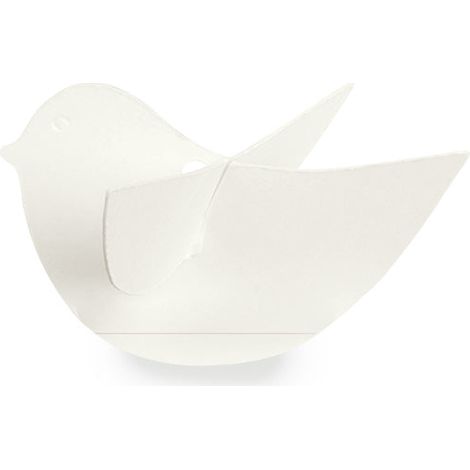 Scotton Uccellino Decorativo 85 x 45 Mm Bianco 10 Pz