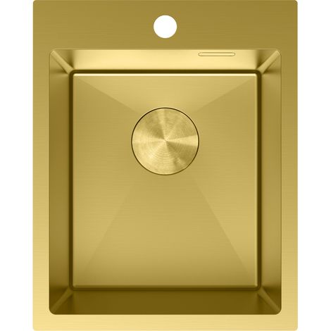 Mexen Solix évier en acier inoxydable 1 bac 400 x 500 mm, doré - 6406401000-55 (1/5)