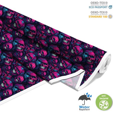 TESSUTI DECORATIVI PER ESTERNI OXFORD - Motivo Teschio I DX4577 (1/5)
