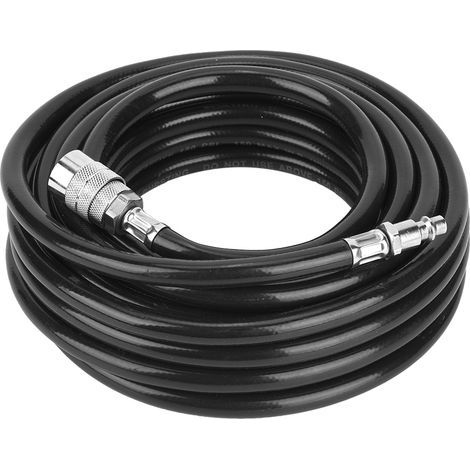 Kit d'accessoires pour compresseur d'air avec tuyau pneumatique PVC de 7,5 mètres et raccords rapides américains (1/5)