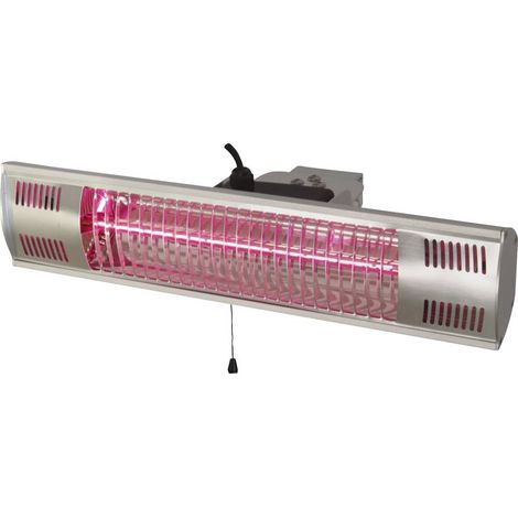 Silva Homeline 510021 Riscaldatore Infrarossi Argentato 1500 W