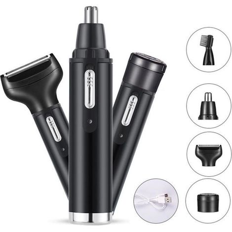 Tondeuse barbe et nez -     - A103 - 4 en 1 - Rechargeable - Autonomie 60 min