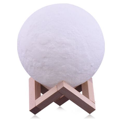 3D Moon Lamp, LED Night Light 3 Color Touch Luna Lamp, USB Rechargeable Moon Night Light for Bedroom Living Room Cafe Birthday Christmas Gift (1/5)