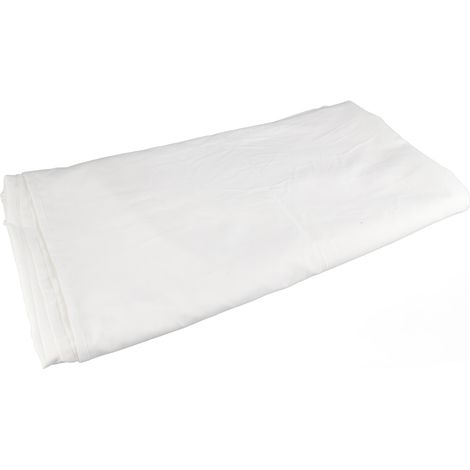 Couette en coton blanc uni, élégante et tendance, avec broderie Tencel. Idéale pour l'été et rafraîchissante. 1 drap de 245 x 250 cm. (1/5)