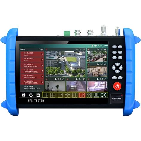 Testeur de vidéosurveillance prenant en charge la caméra IP Testeur De Vidéosurveillance HD 7 Pouces, Moniteur AHD CVI TVI CVBS SDI IP H.265 4K 8MP Dans Multimètre TDR Fiber Optique VFL POE (1/2)