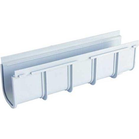 Canaletta singola in pp (sistema di drenaggio en 1433) : Dimensione - 13x50x14h (1/4)