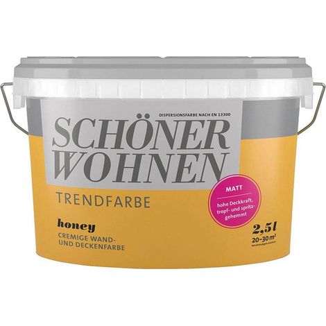 SW Trend Wandfarbe matt 2,5L honey 1519