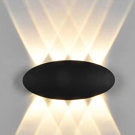 Applique da parete impermeabile da esterno a 8 LED, luce bianca calda, 8W, AC85-265V (1/5)