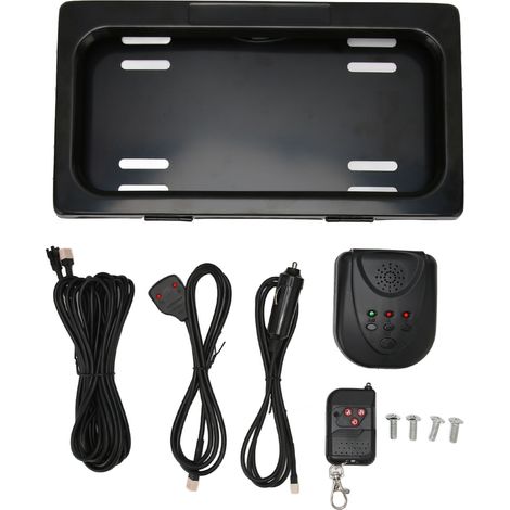 Elektrischer Kennzeichenhalter mit Leistungsregler und Kontrollleuchte, wasserdicht und universell für US-Standardfahrzeuge.