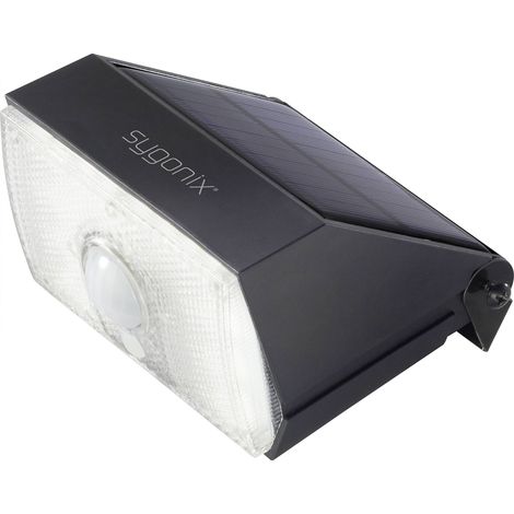 Sygonix SY-4673536 Applique solaire extérieure avec détecteur de mouvement LED LED intégrée 10 W noi (1/5)